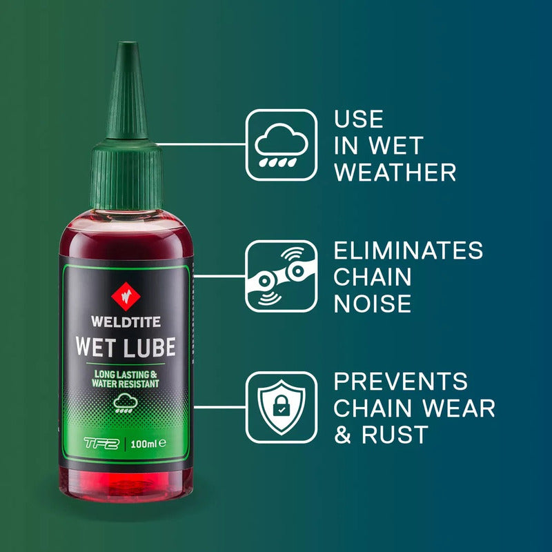 Lubricante Cadena Húmedo Wet Weldtite 100ml Mtb Mi tienda-Repuesto-de-bicicleta