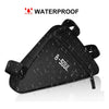 Bolso Triangular Cuadro Bicicleta Ergonomico Mtb Ruta Gravel Negro/rojo