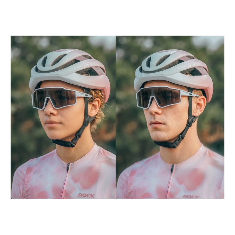Lentes Fotocromaticos Rockbros Certificados Ciclismo Running Fotocromático Blanco