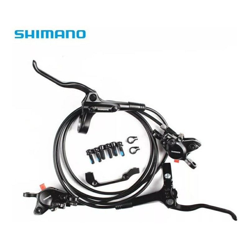 Par Frenos Hidraulicos Shimano Mt200 Delantero Trasero Mtb Mi tienda-Repuesto-de-bicicleta