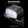 Luz Led Bicicleta Usb Delantera Impermeable Ip67 Con Bocina Negro