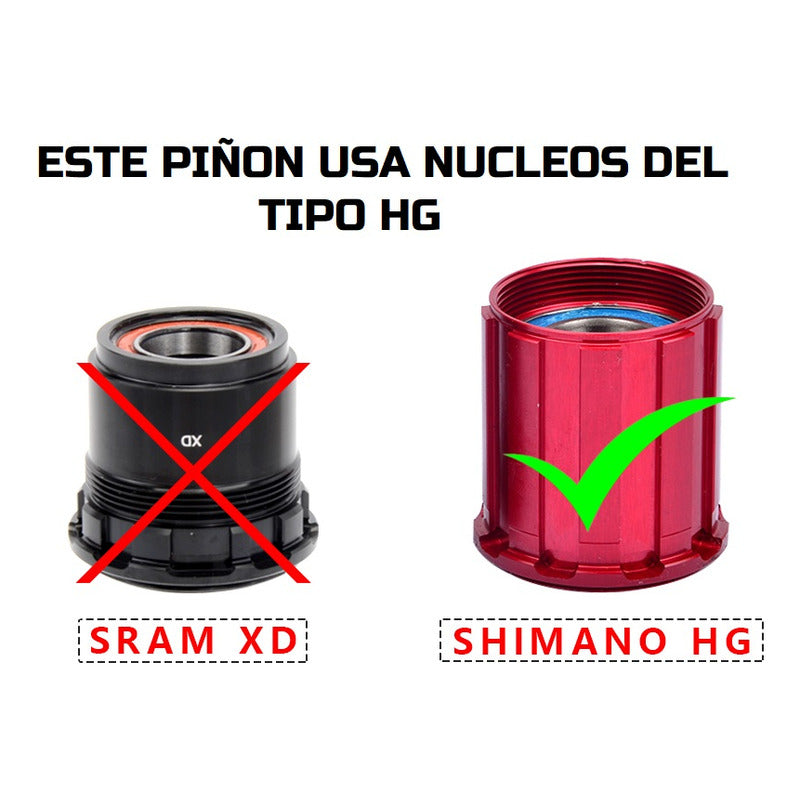 Piñon Cassette 10v 11-46 1x10 Nucleo Estandar Shimano Hg Mtb Mi tienda-Repuesto-de-bicicleta