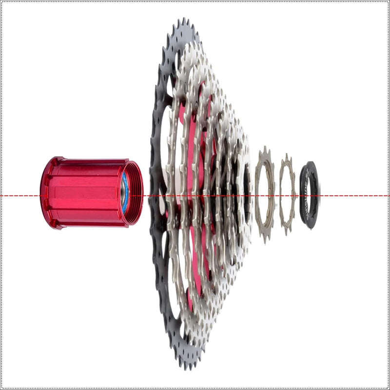 Piñon Cassette Bicicleta 8v 11-42 Nucleo Shimano Hg Mtb Plateado