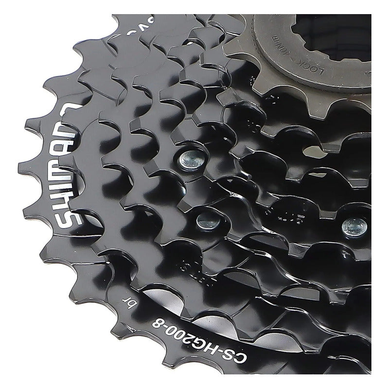Piñon Shimano Cassette Hg 8v 12-32t Cs-hg200-8 Tourney Mtb Negro 12 32
