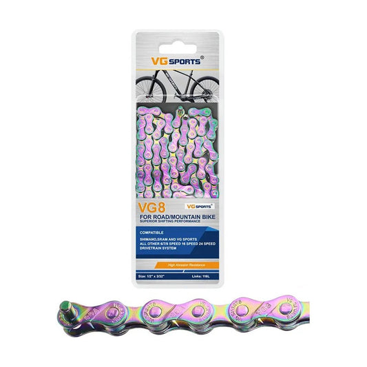 Cadena Bicicleta 6v 7v 8v Multicolor Mtb Ruta Ultra Ligera Mi tienda-Repuesto-de-bicicleta