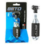 Bombin Inflador Co2 Beto 16g Valvula Auto Y Presta Francesa Silver