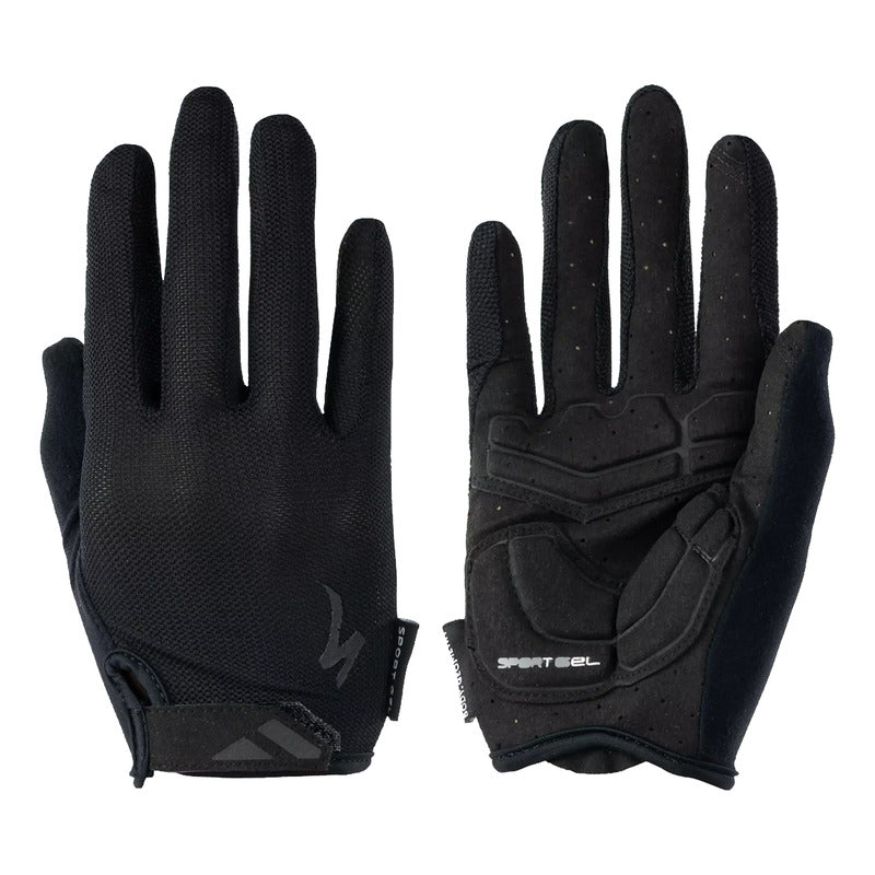 Guantes Bicicleta Specialized Body Geometry Gel Dedo Largo Negro Talla Xl