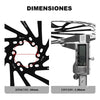 Disco Rotor De Freno Hidraulico 6 Pernos Ozono 203mm Silver-black