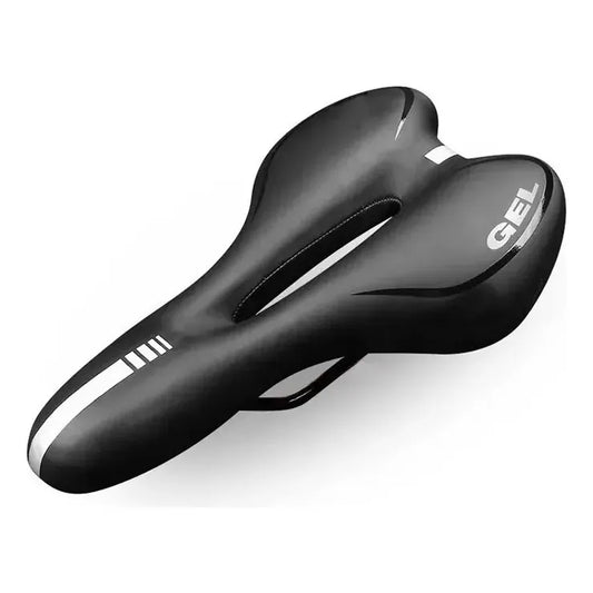 Sillin Asiento Bicicleta Gel Antiprostatico Extra Acolchado Negro