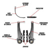 Kit Completo De Frenos V-brake Aluminio Bicicleta Mtb Ruta Mi tienda-Repuesto-de-bicicleta