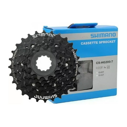 Piñon Cassette Shimano 7 Velocidades Cs-hg200-7 Hg 12-28 Mi tienda-Repuesto-de-bicicleta