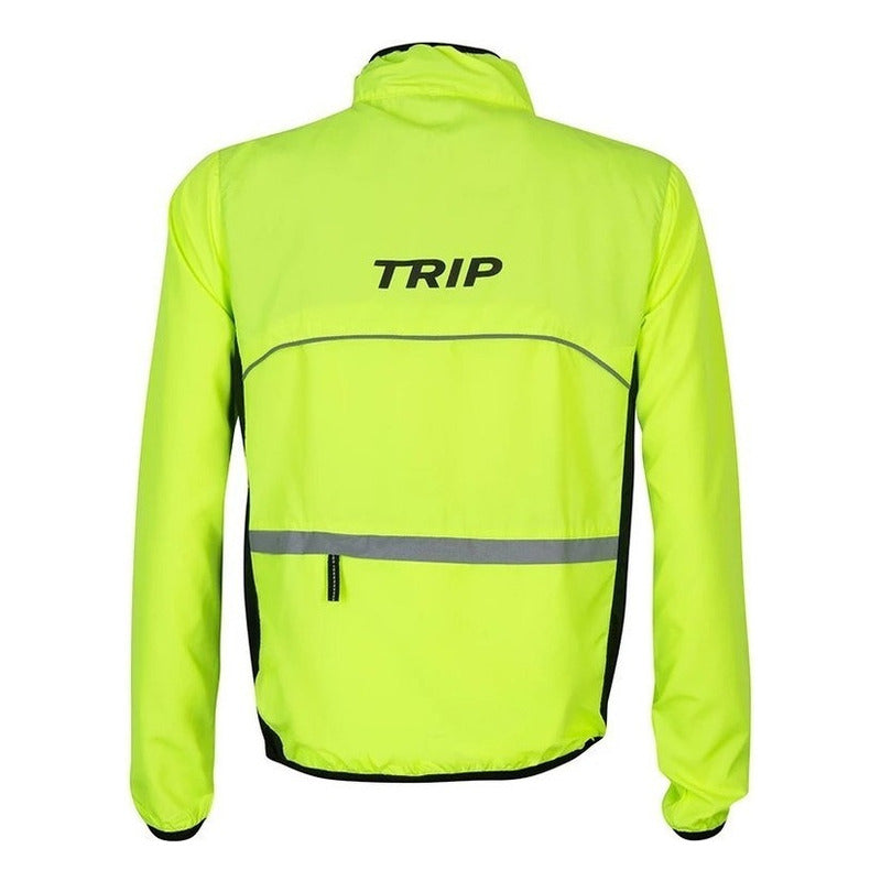 Cortaviento Ciclismo Reflectante Bicicleta Trip Unisex Neon