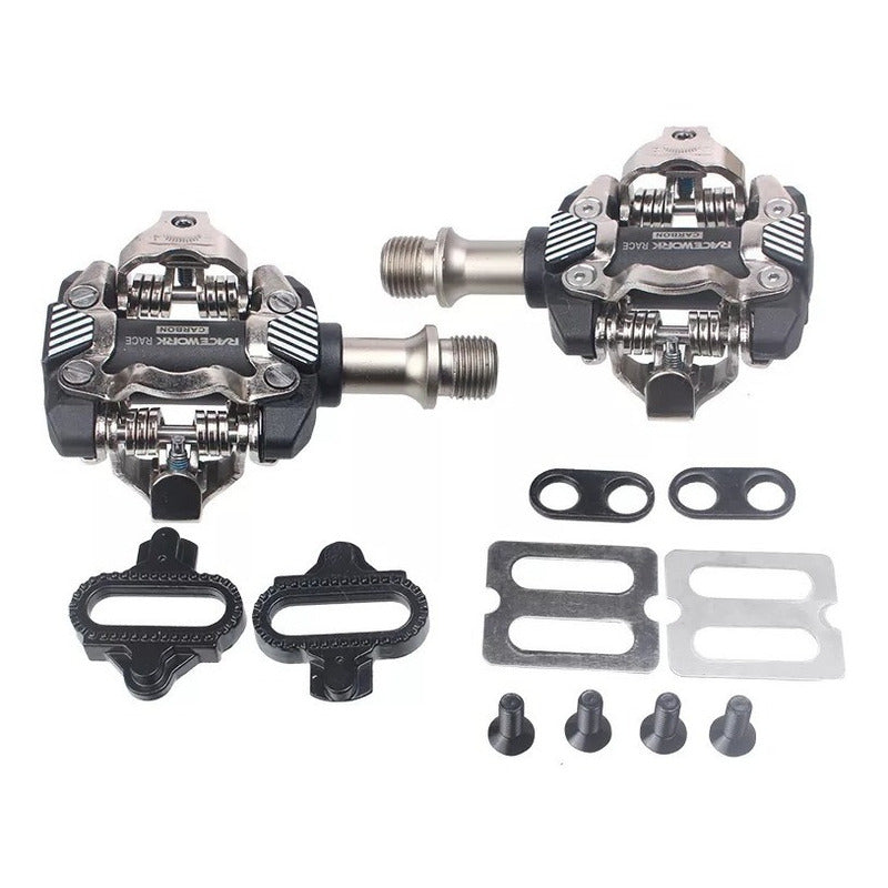 Pedales De Fijación Anclaje Spd Con Calas Mtb Xc Enduro Mi tienda-Repuesto-de-bicicleta