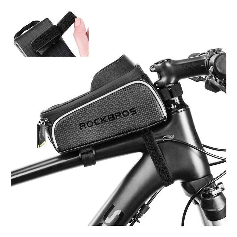 Bolso Delantero Bicicleta Porta Celular Impermeable Rockbros Mi tienda-Repuesto-de-bicicleta