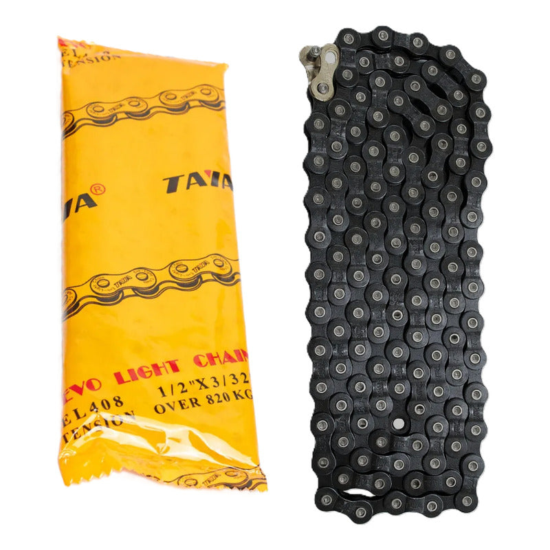 Cadena Taya 6v 7v 8v Con Eslabon Rapido Original Taiwan Negro