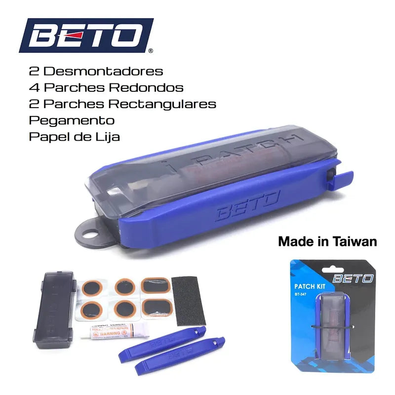 Kit Completo De Reparacion Parches Camara Bicicleta Beto