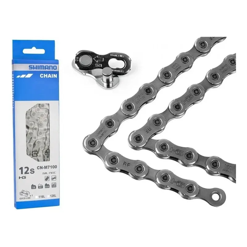 Cadena Bicicleta Shimano Slx M7100 12v 126l 1x12 Original Plateado