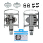 Pedales Anclaje Spd Mixtos Shimano Pd-m324 C/ Calas Original Plateado