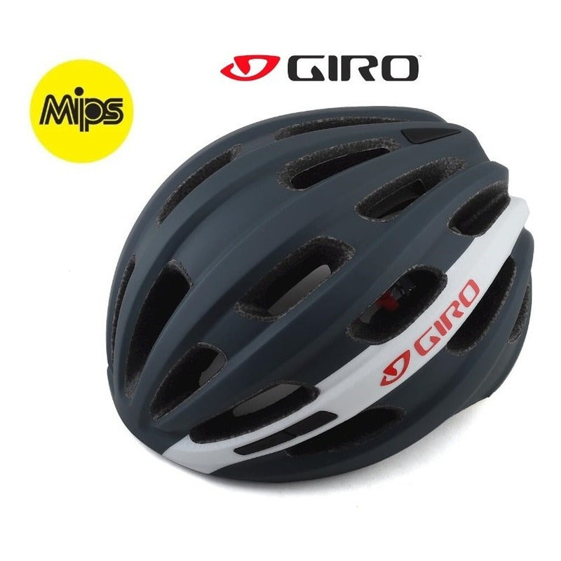 Casco Giro Isode Mat Grey White Mips Talla Unica Ruta Mtb Mi tienda-Repuesto-de-bicicleta
