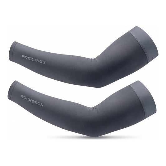 Manguillas Deportivas Respirables Premium Ciclismo Rockbros Xl Gris