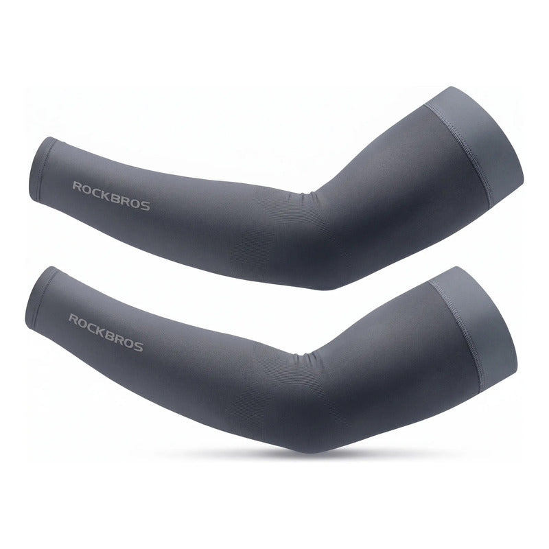 Manguillas Deportivas Respirables Premium Ciclismo Rockbros Xl Gris