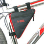 Bolso Triangular Cuadro Bicicleta Ergonomico Mtb Ruta Gravel Negro/rojo