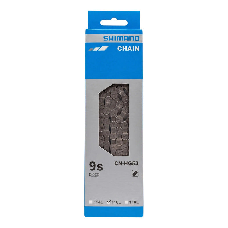 Cadena 9v Velocidades Shimano Deore Hg53 116l Original Plateado