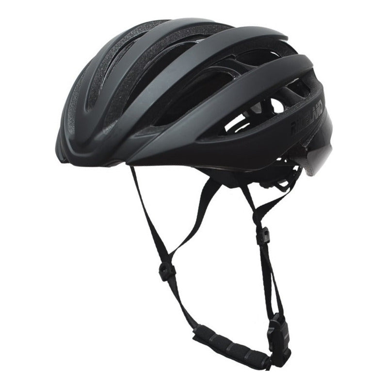 Casco Bicicleta Certificado Rideland Slk20 Black Mtb Ruta - Negro - M / L 58-61cm