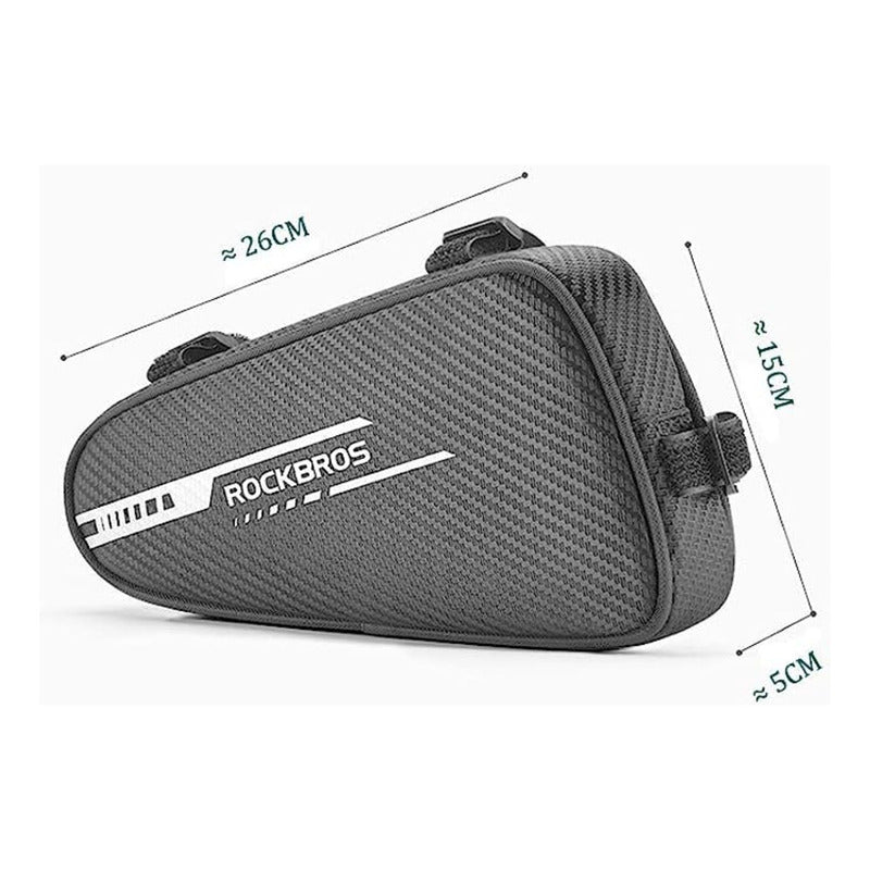 Bolso Triangular Cuadro Bicicleta Ergonómico Rockbros Mi tienda-Repuesto-de-bicicleta