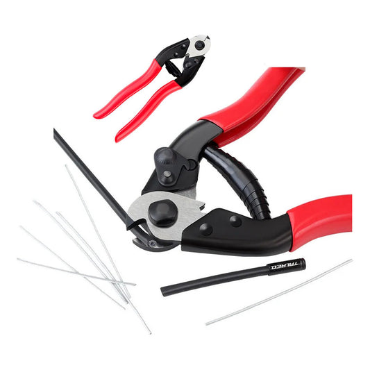Herramienta Alicate Cortador Cables Piolas Fundas Bicicleta Rojo-negro