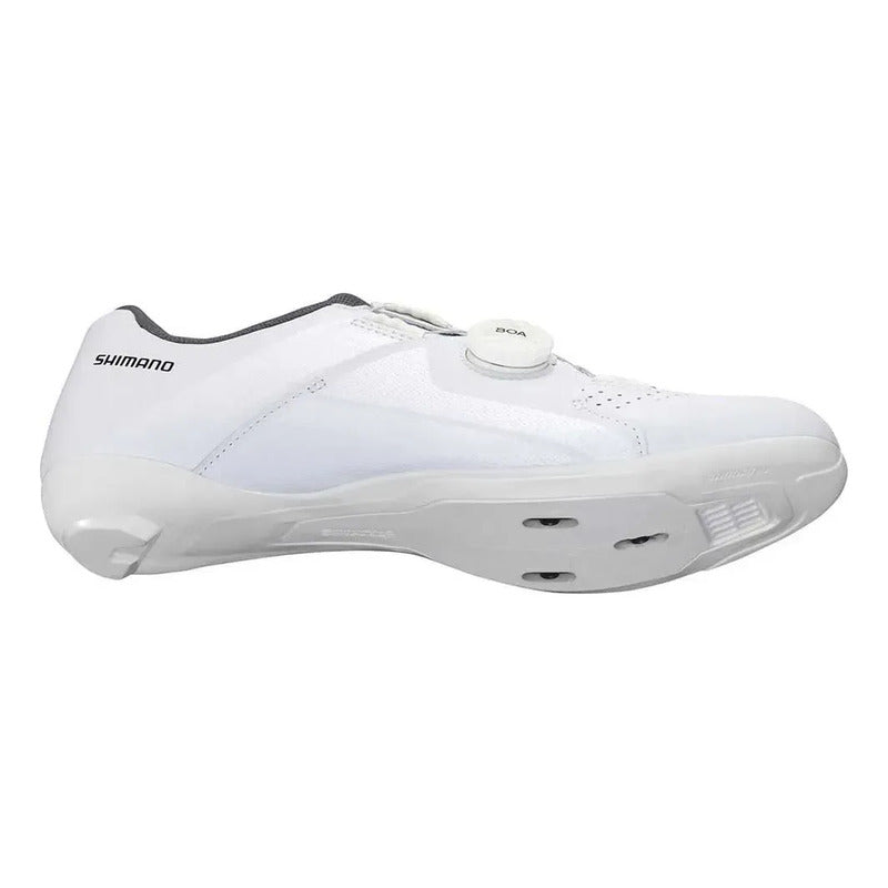 Zapatos Bicicleta Spd Anclaje Shimano Rc3 Carretera Ruta Blanco 43 Eu