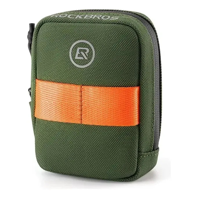 Bolso Alforja Para Sillín Bicicleta Compacto Rockbros Verde Oscuro