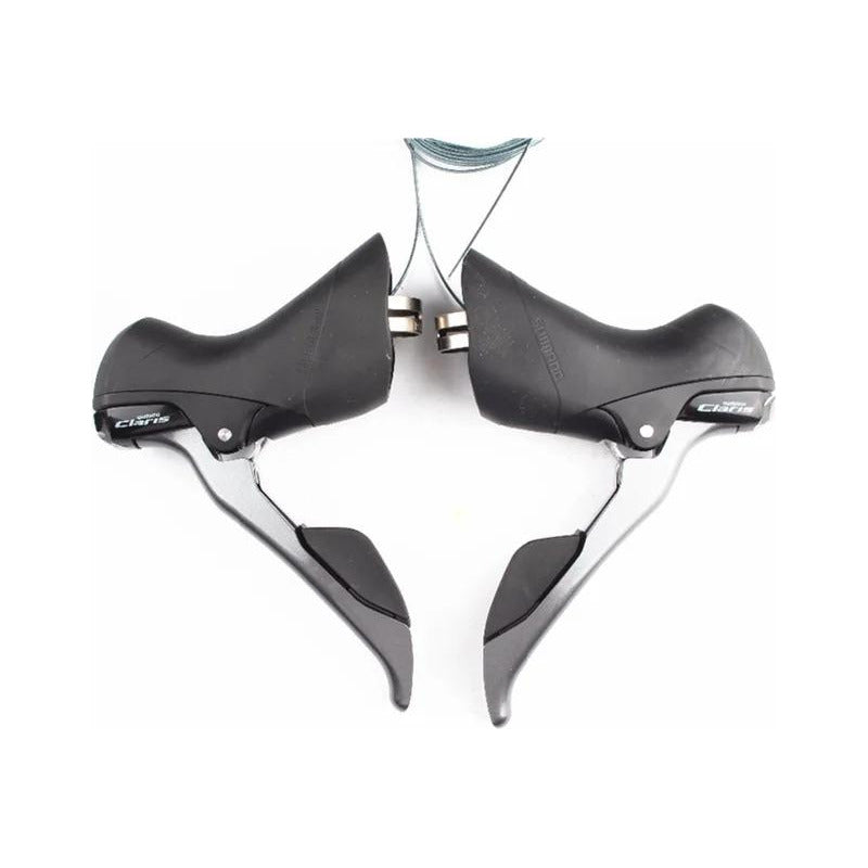 Manillas Cambio Freno Shimano St-r2000 Claris 2x8v Ruta Negro