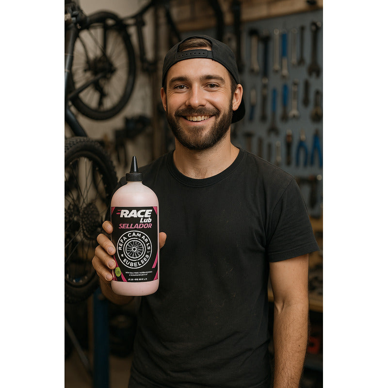 Liquido Sellante Tubular Y Camaras Antipinchazo Racelub 1 Lt Mi tienda-Repuesto-de-bicicleta