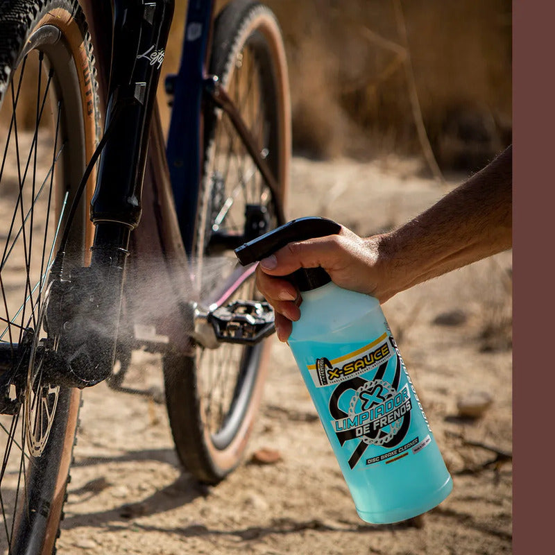 Limpiador Discos Y Pastillas Freno Bicicleta X-sauce 900ml Azul