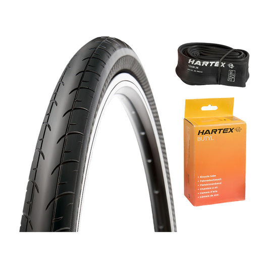 Pack Neumatico Bicicleta 700 X 23c Con Camara V/v Francesa Mi tienda-Repuesto-de-bicicleta
