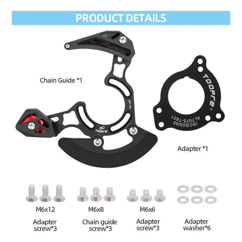 Guia Cadena Estabilizador Iscg-05 / Iscg-03 Bb Motor Roscado Mi tienda-Repuesto-de-bicicleta
