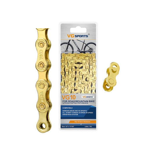 Cadena 10v Kapra Gold Dorada 1x10 Compatible Sram Shimano Mi tienda-Repuesto-de-bicicleta