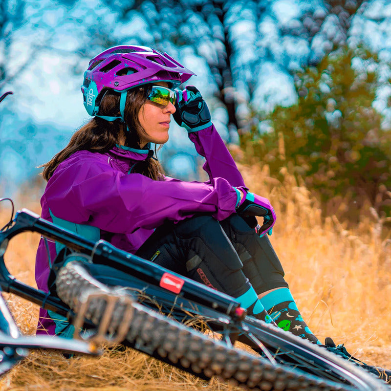 Casco Bicicleta Certificado Trip Mujer Fidlock Purple Blue Violeta S/m